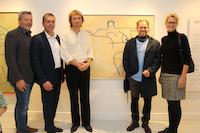 Gregor EsKa, Kunstausstelllung, 2025: Vernissage-Gruppenbild